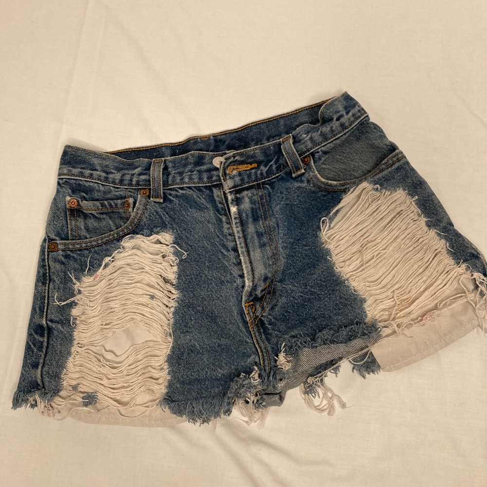 Furst of‎ a Kind Levi Cutoffs Distressed Cut Booty Shorts Mini 29” waist